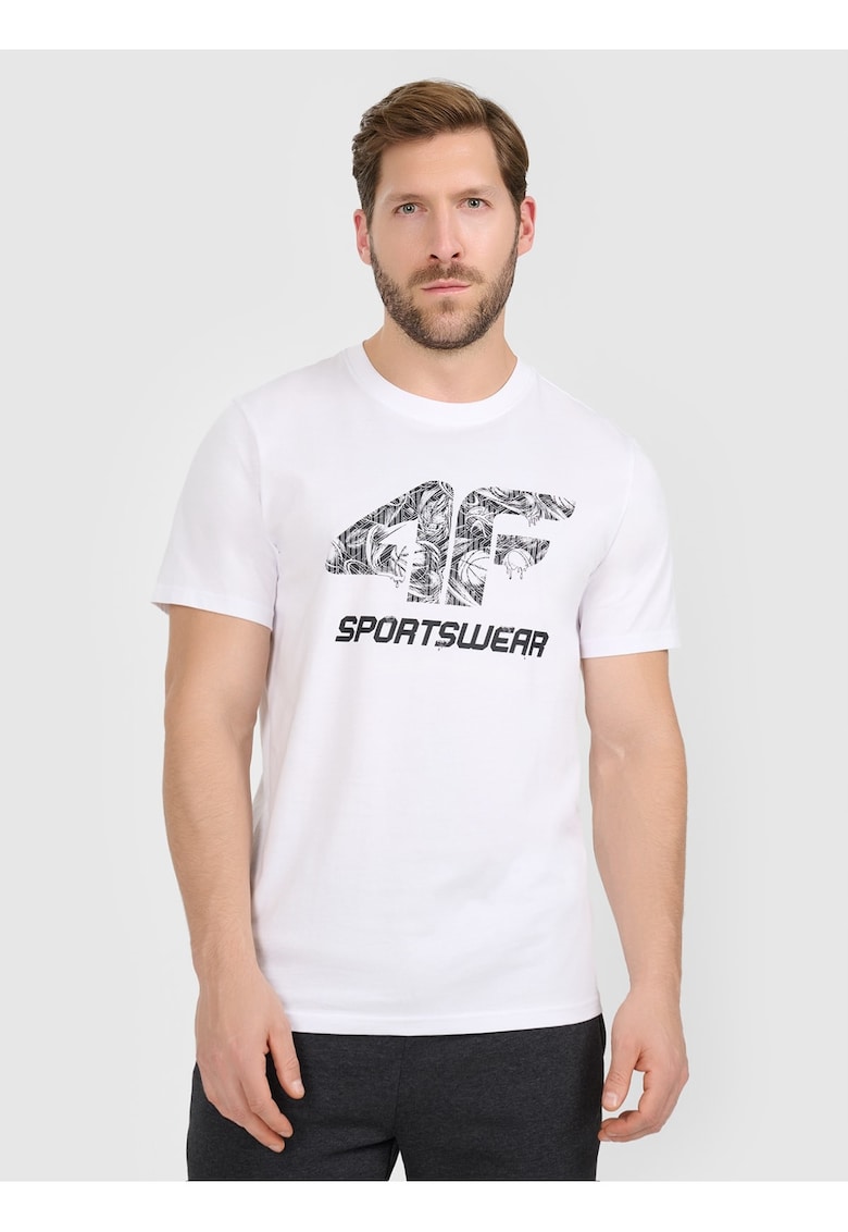Tricou barbat - bumbac - alb