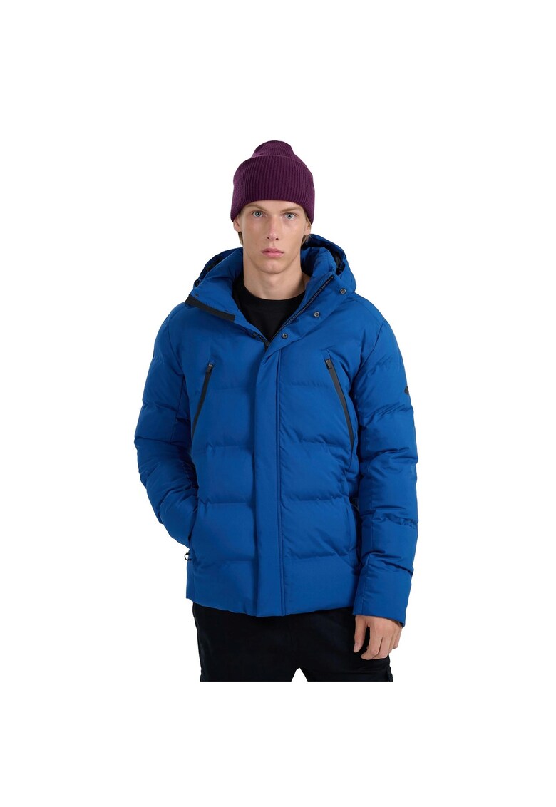 Geaca de iarna barbati - albastru - membrana 10000 - puf sintetic - set de buzunare
