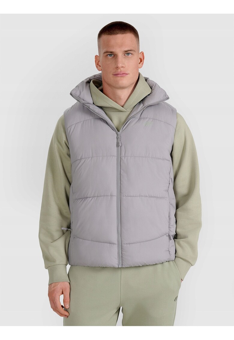 Vesta matlasata barbati - gri - poliester -