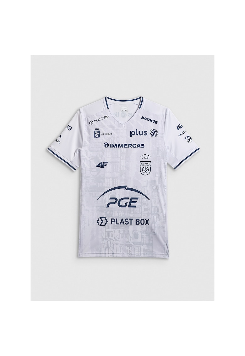 Tricou sportiv barbati Projekt Warszawa - alb - Alb