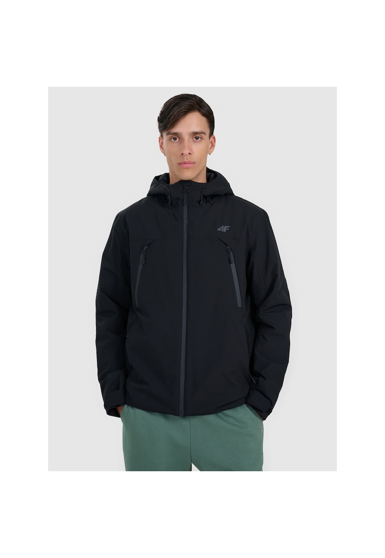Jacheta de sport barbati - poliester - negru -