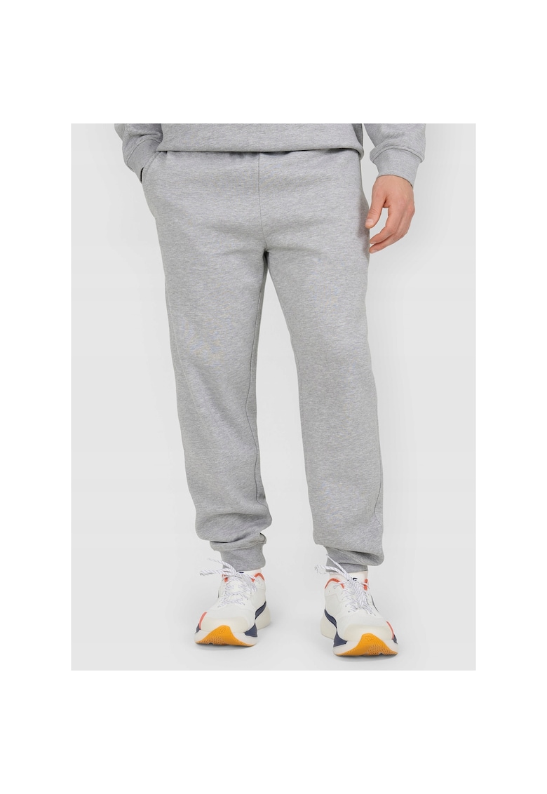 Pantaloni sport barbati - din bumbac - gri