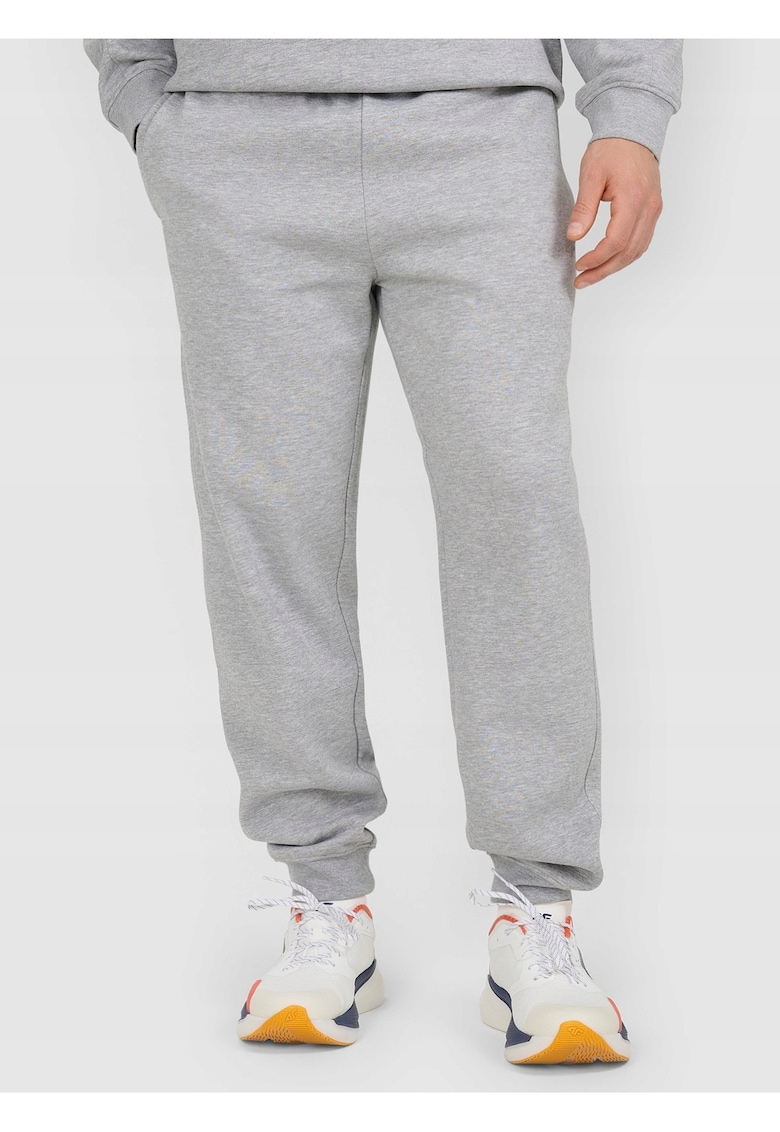 Pantaloni barbati - jogger - bumbac - gri -