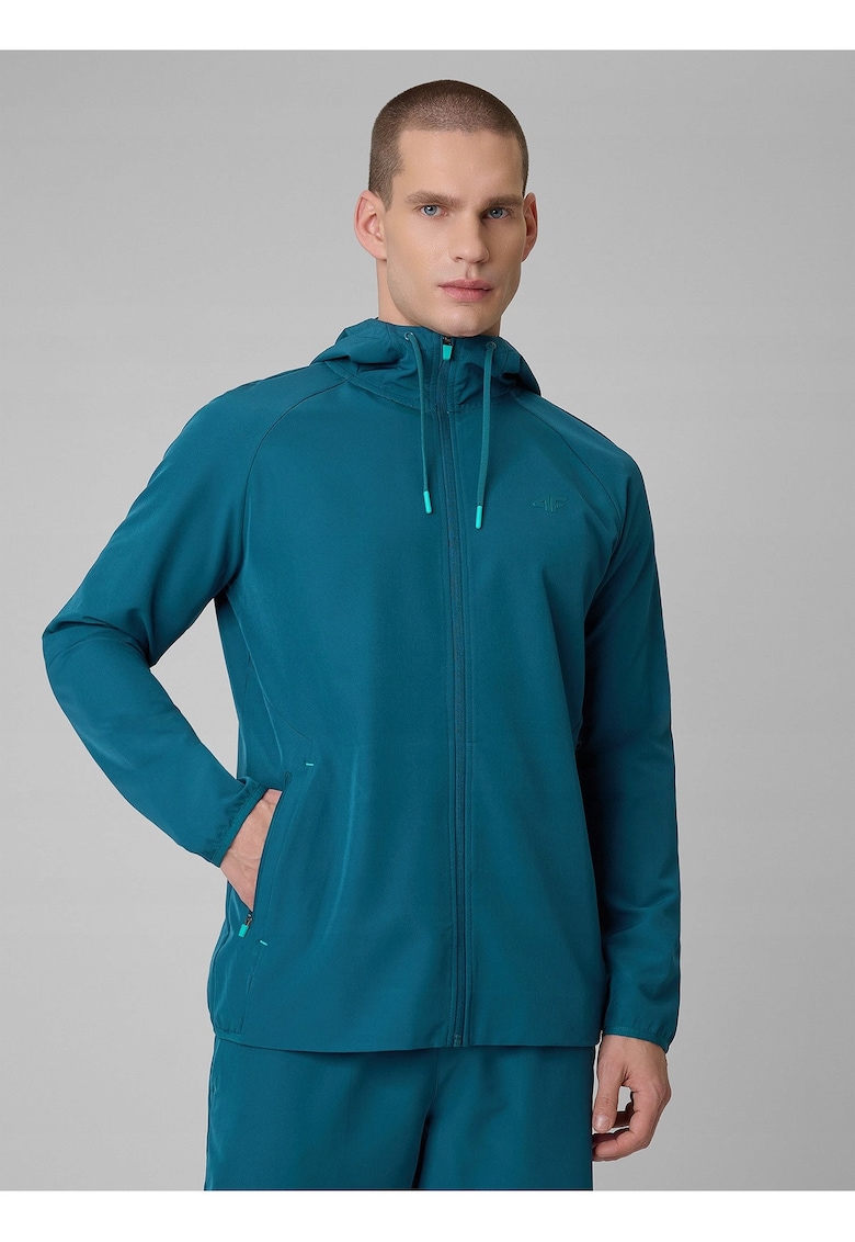 Hanorac barbati bleumarin - cu gluga - uscare rapida - bumbac