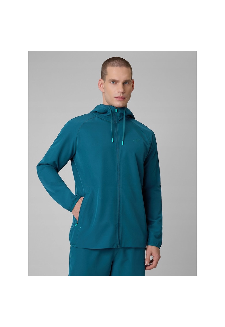 Hanorac sport barbati bleumarin - cu gluga - uscare rapida - 4Way Stretch - bumbac -