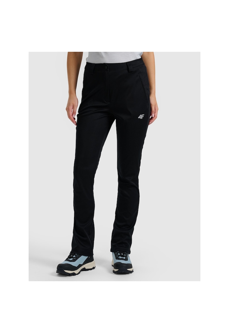 Pantaloni sport dama softshell cu membrana 8000 - negru - poliester