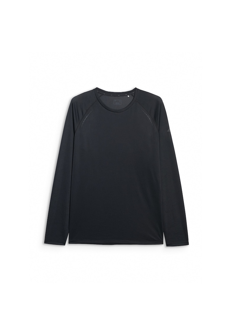 Bluza sport maneca lunga - negru - usor - respirabil - pentru alergare