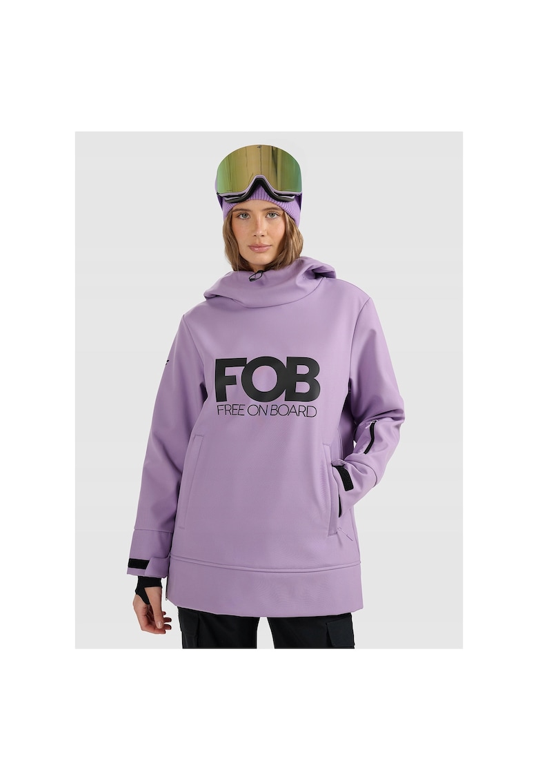 Geaca de snowboard softshell - membrana 5000 - violet - pentru femei -
