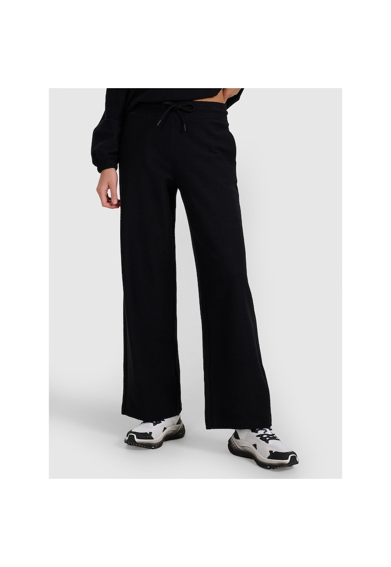 Pantaloni sport dama - oversize - 100% bumbac - negru