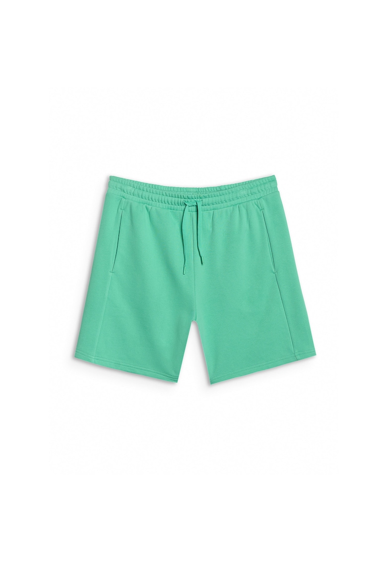 Pantaloni scurti de trening pentru barbati - verzi - bumbac si poliester