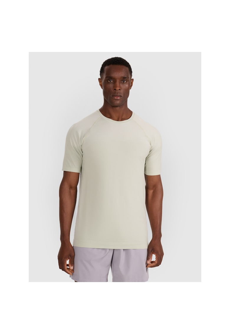 Tricou sport barbati antrenament - alb - poliester -