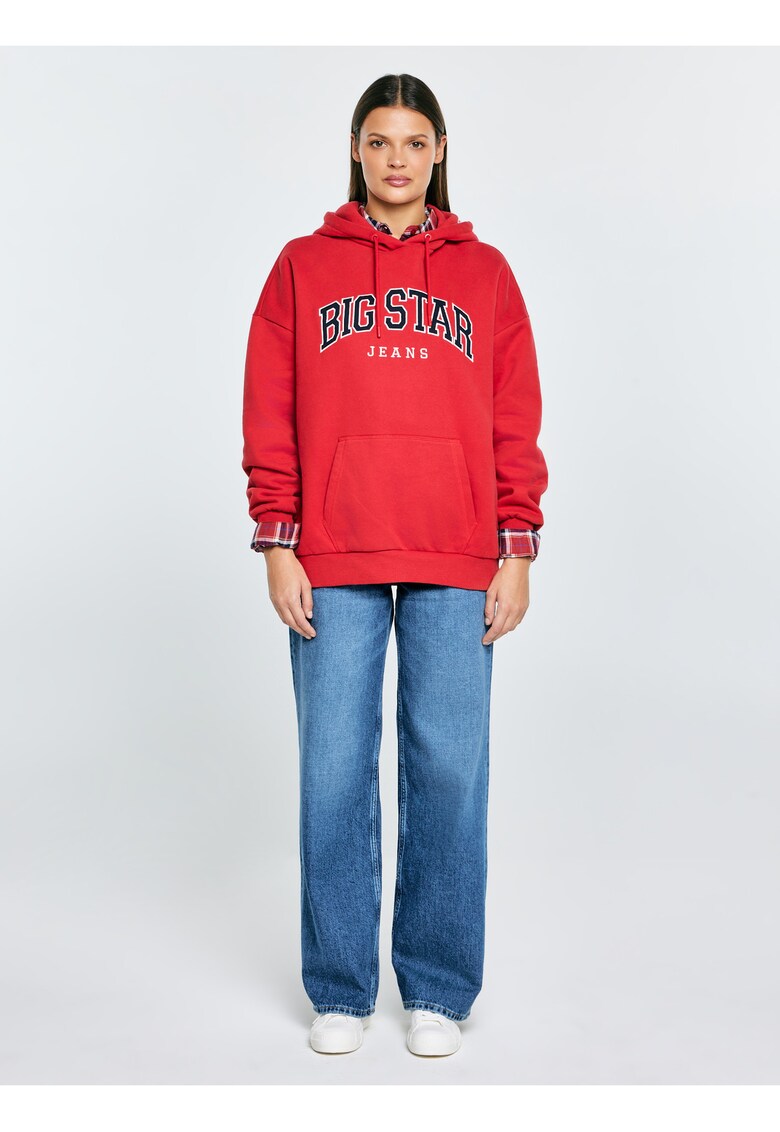 Hanorac supradimensionat cu maneci cazute