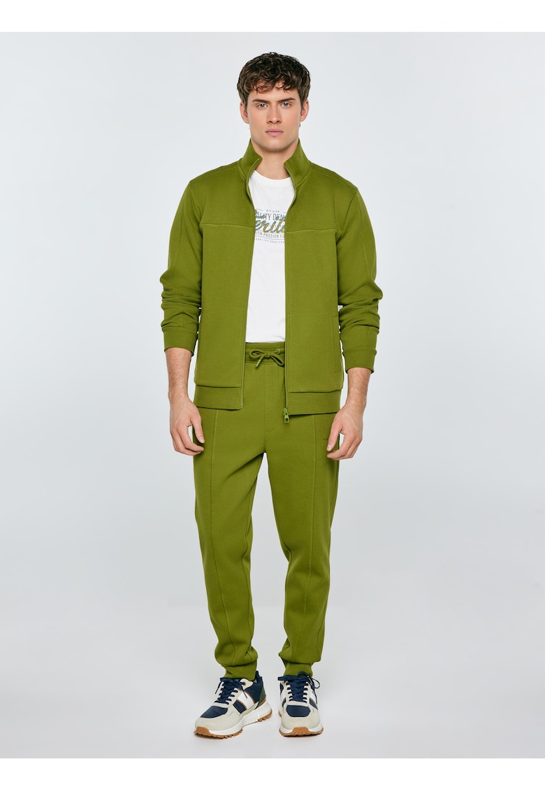 Bluza de trening cu guler inalt si buzunare laterale Wlador