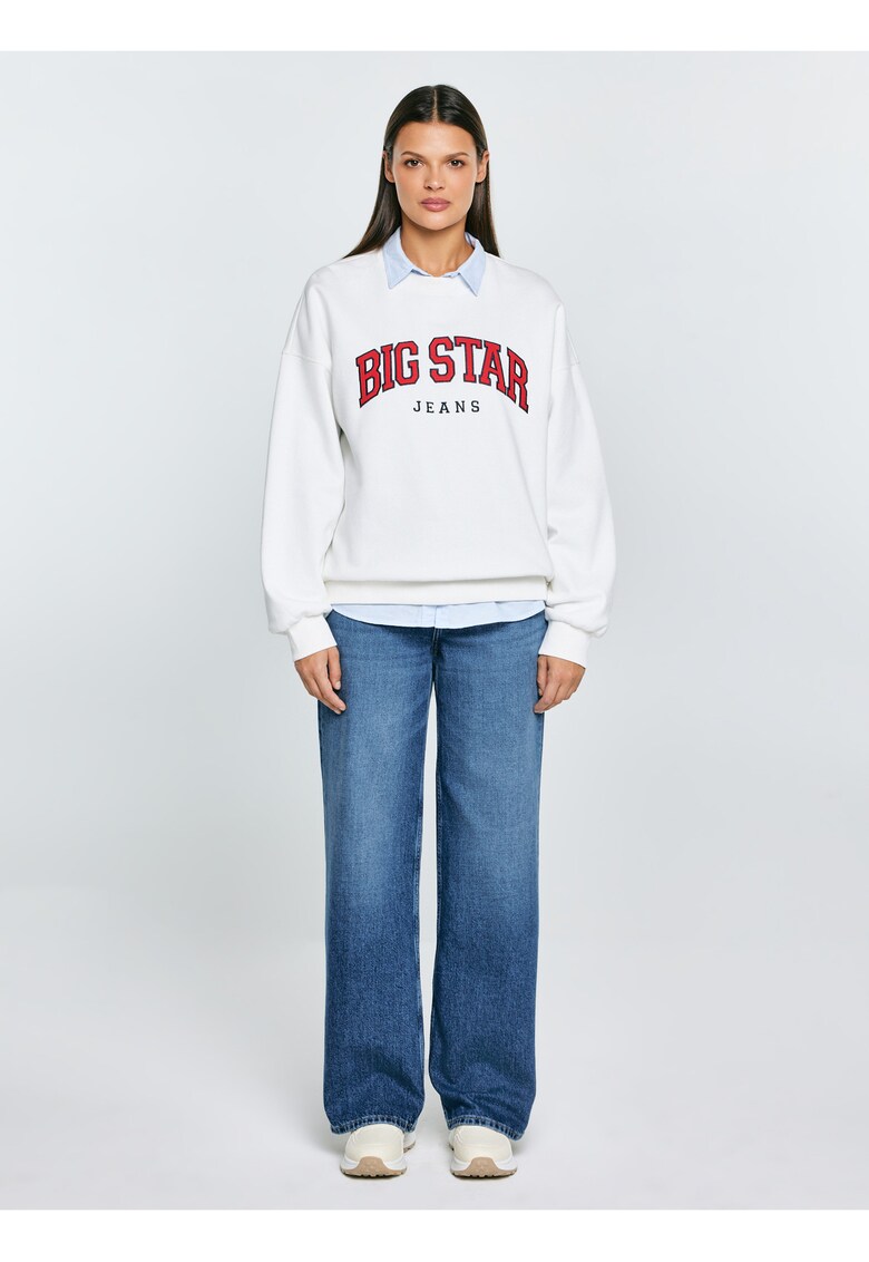 Bluza de trening supradimensionata cu logo brodat Rubena