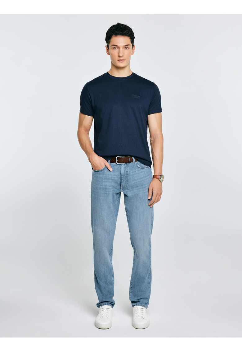 Tricou cu detaliu logo brodat Serer