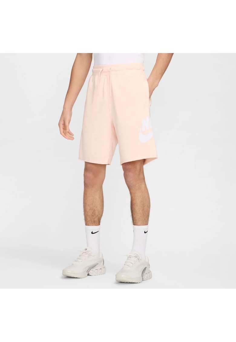 Pantaloni scurti din amestec de bumbac cu logo