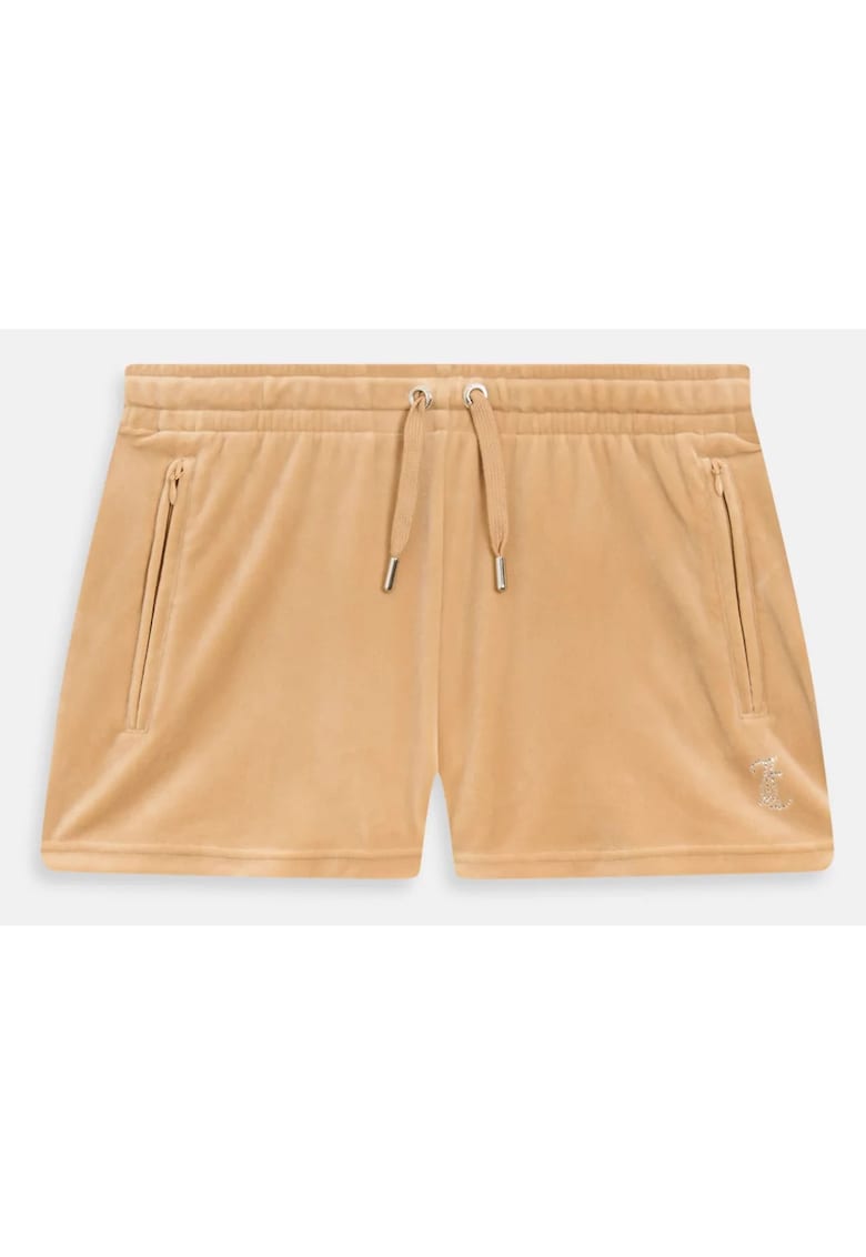 Pantaloni scurti cu starturi aplicate Tamia - Bej