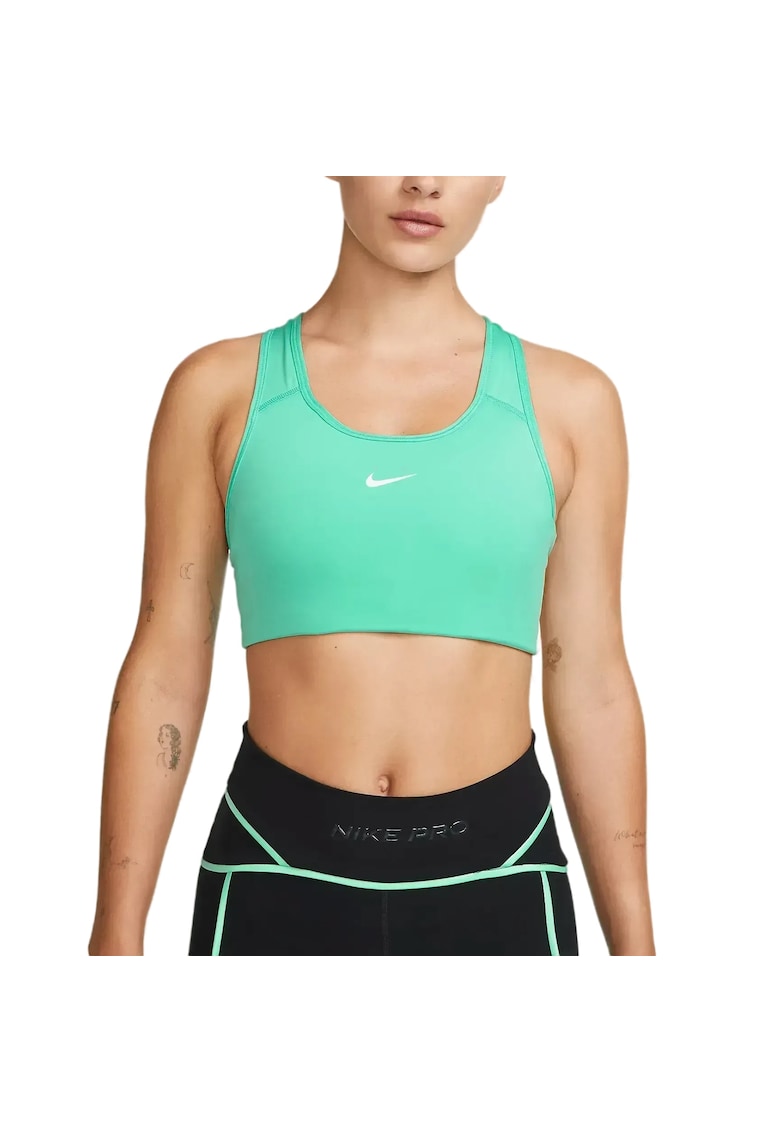 Bustiera alergare dama Swoosh - Verde