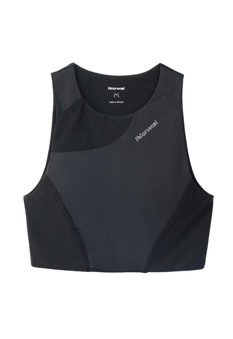 Maiou alergare dama Trail Cropped - Negru