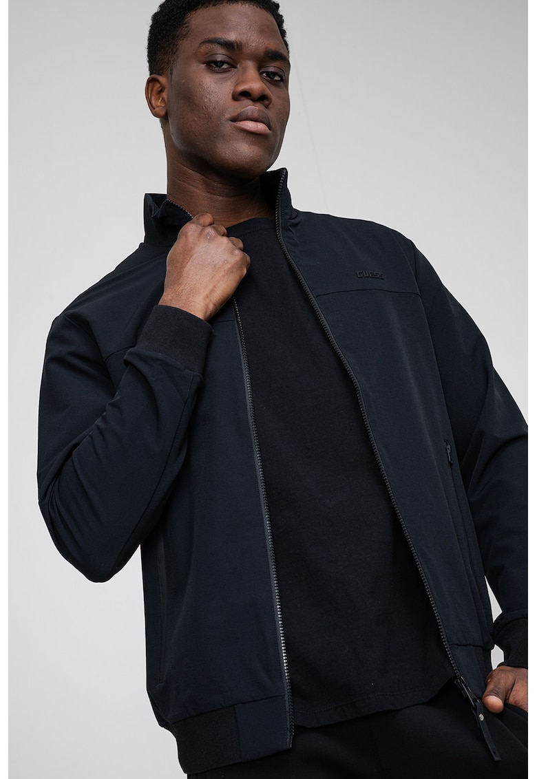 Jacheta cu logo - pentru fitness - Negru