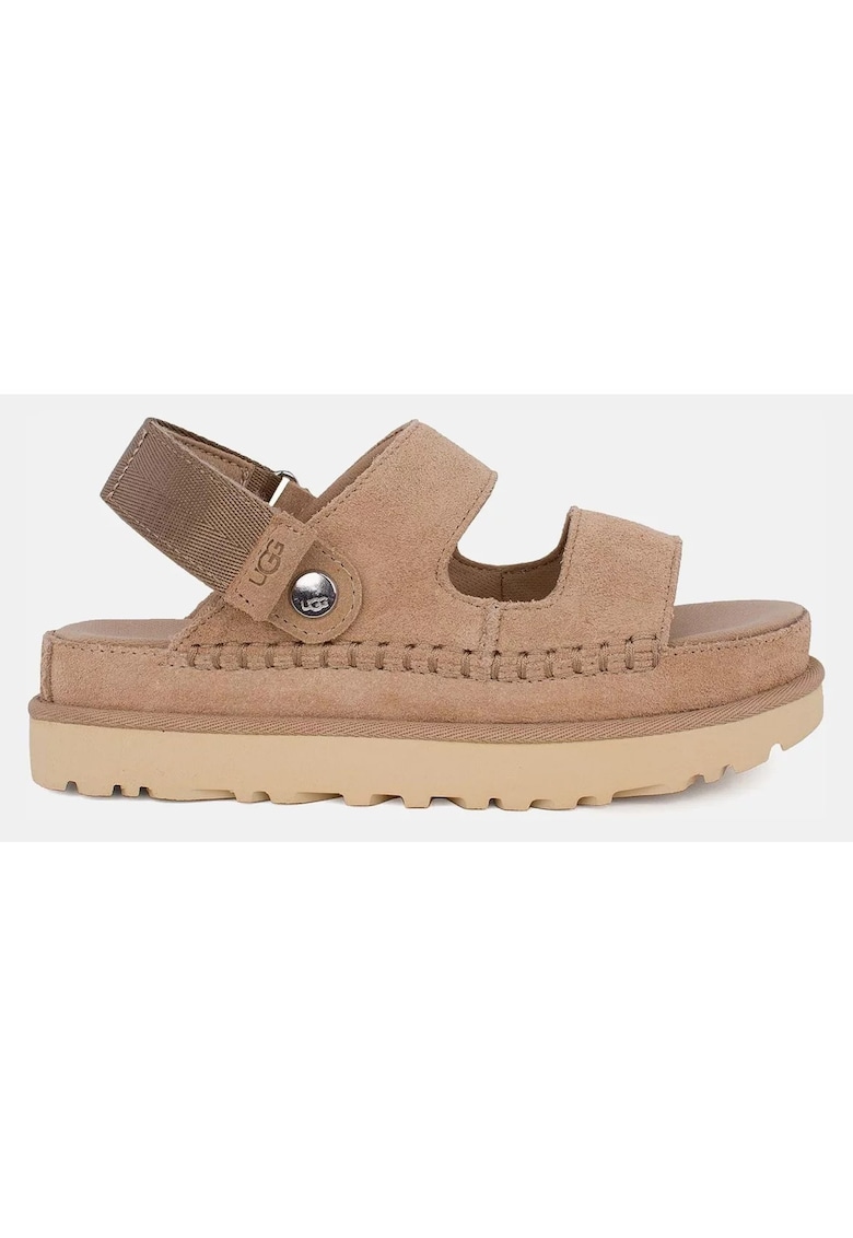 Sandale Goldenstar Glide convertibile din piele intoarsa cu inchidere velcro