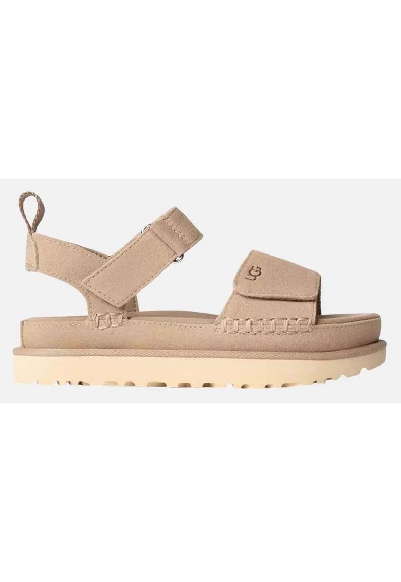 Goldenstar Sandale din piele intoarsa cu detaliu logo