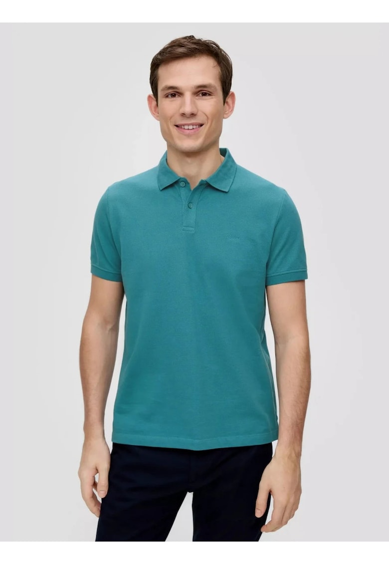 - Tricou polo din bumbac pique