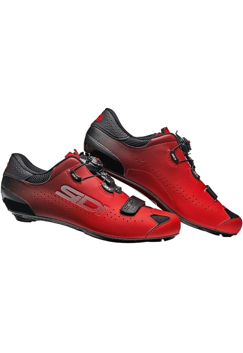 Pantofi ciclism sosea Sixty-Rosu/Negru-45 1/2