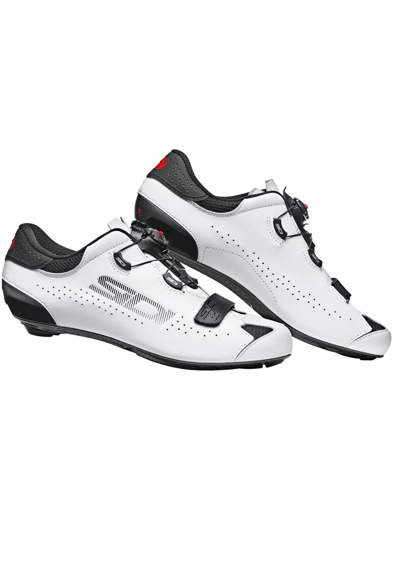 Pantofi ciclism sosea Sixty - Alb/Negru