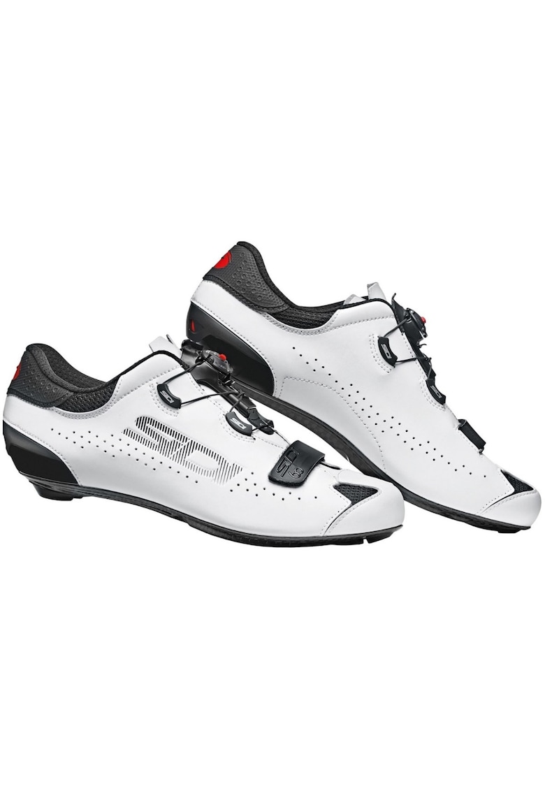 Pantofi ciclism sosea Sixty - Alb/Negru