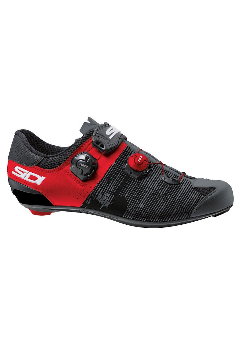Pantofi ciclism Genius 10 - Rosu/Negru antracit