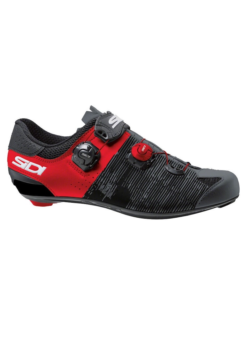 Pantofi ciclism Genius 10 - Rosu/Negru antracit