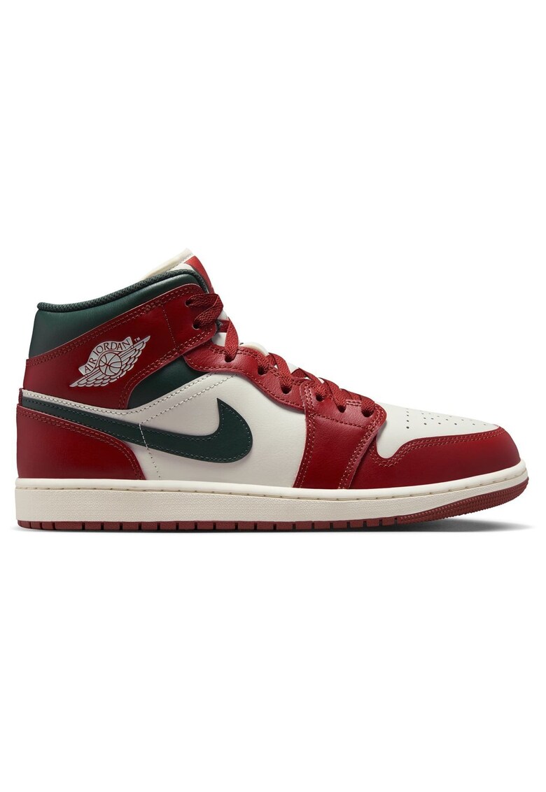 Pantofi sport NIKE Air 1 Mid 53689 - Verde/Visiniu