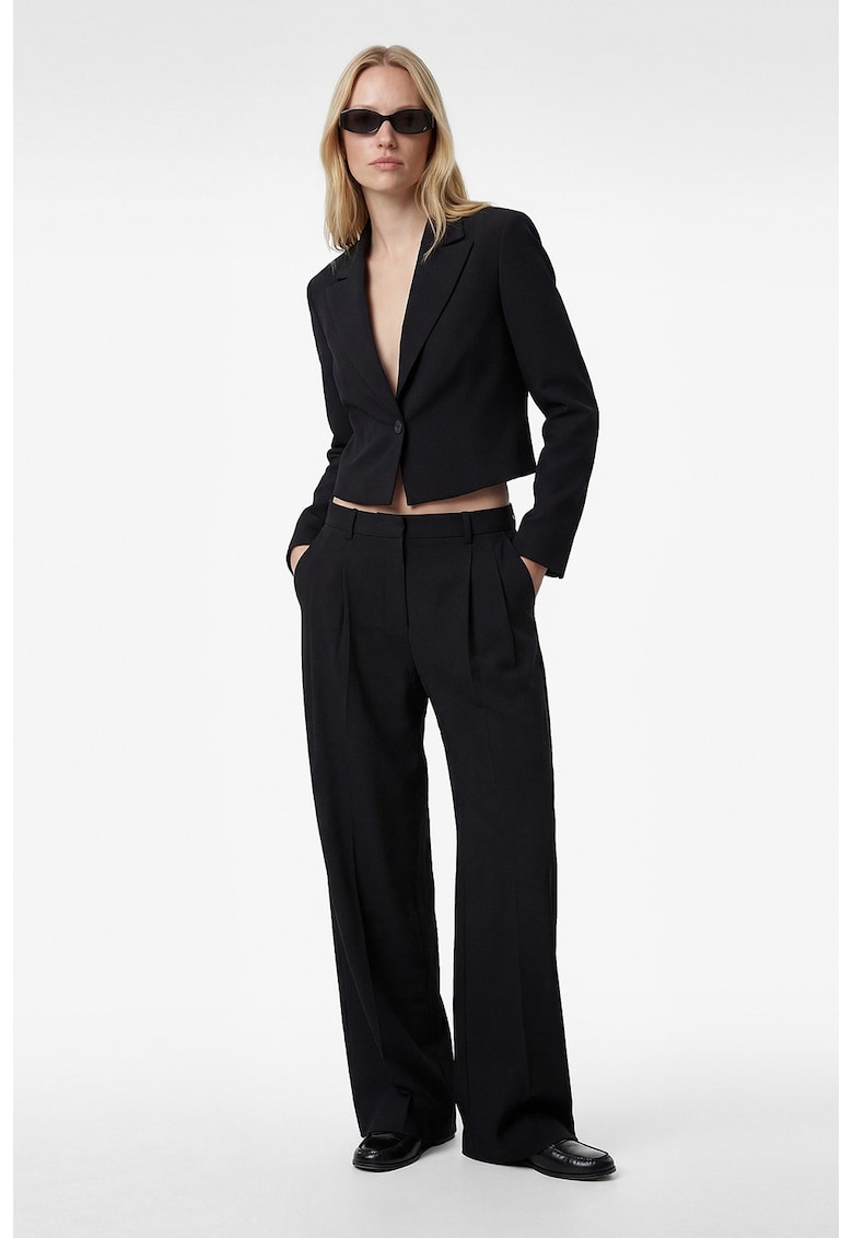 Sacou crop uni - Negru