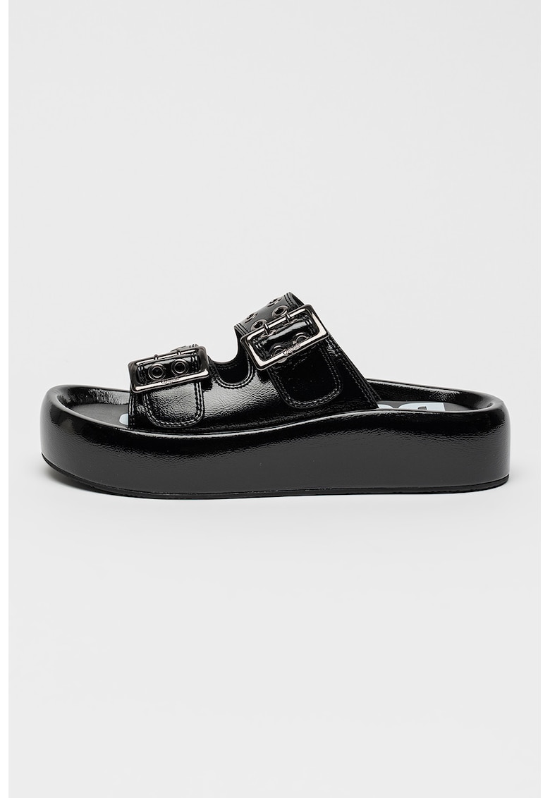 Papuci flatform Raya Ari - Negru