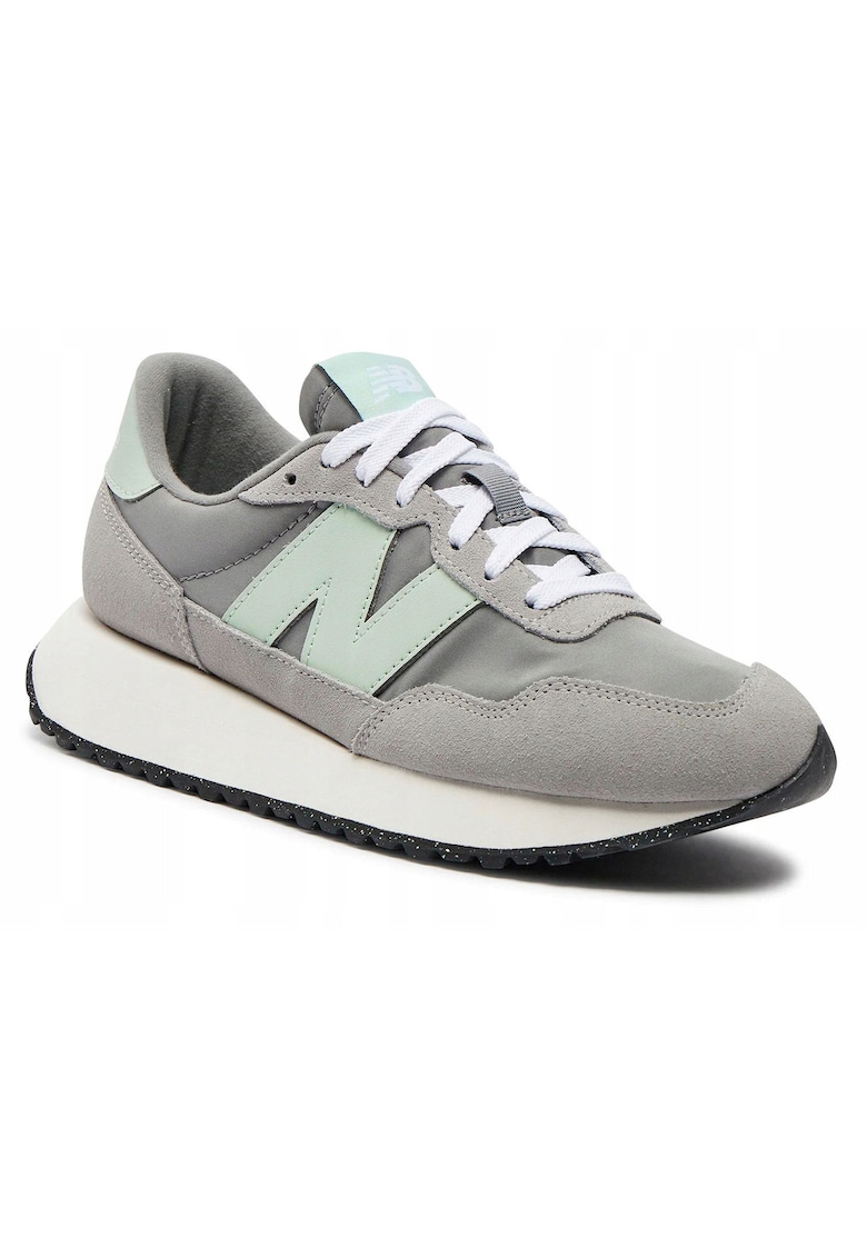 Pantofi sport cu insertii din piele intoarsa 237 -