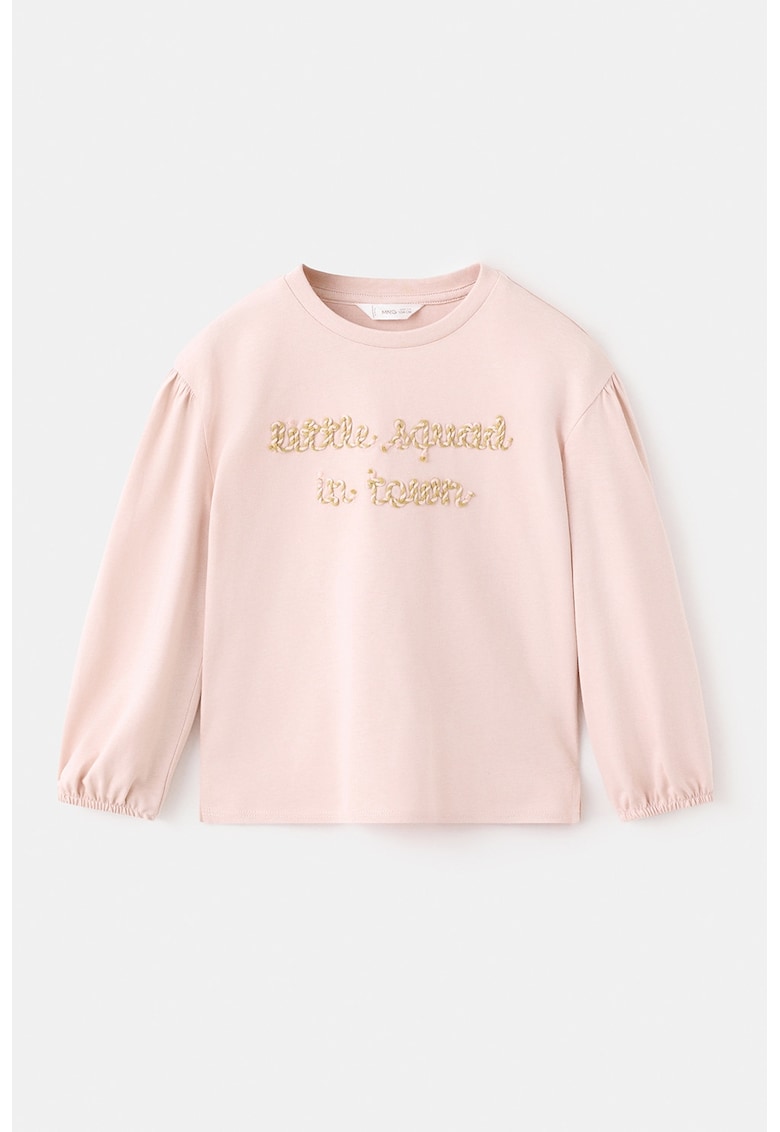 Bluza cu text - Roz