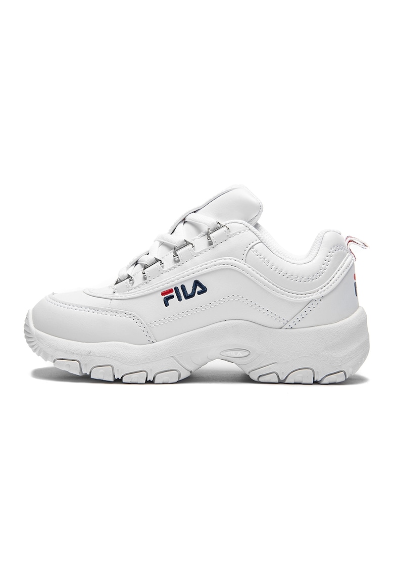 Pantofi sport masivi din piele ecologica Strada - Rosu/Alb/Bleumarin