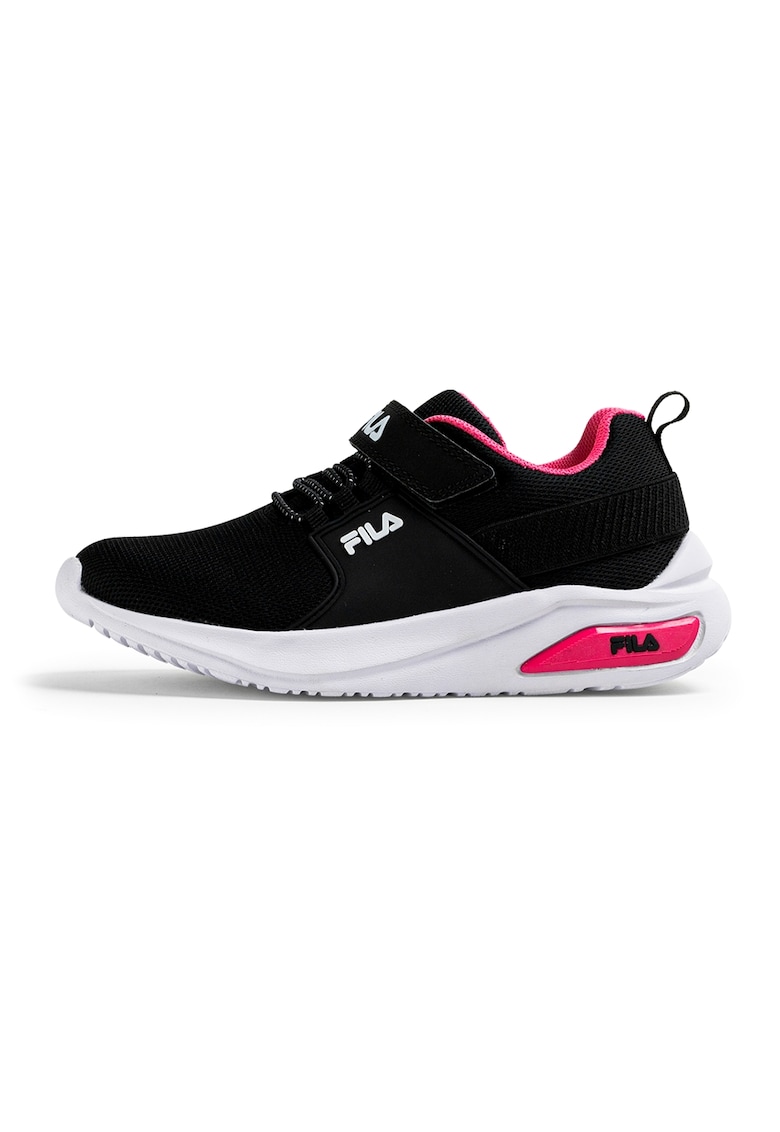 Pantofi sport de plasa cu velcro Upspark - Alb/Negru/Roz