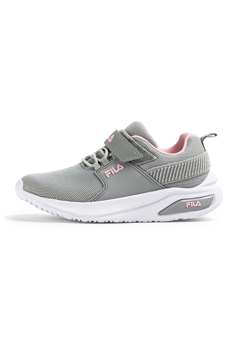Pantofi sport de plasa cu velcro Upspark - Gri deschis/Roz pal