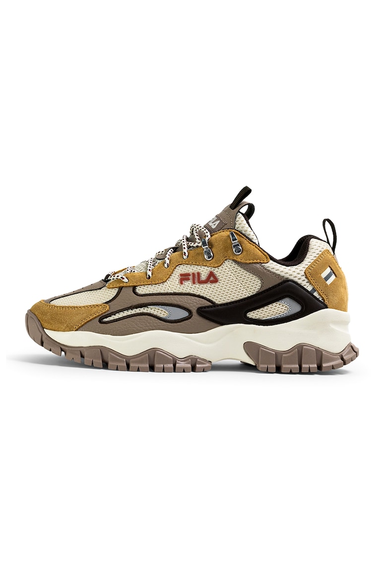 Pantofi sport cu detalii din piele intoarsa Ray Tracer TR2 - Maro inchis/Maro taupe/Caramel