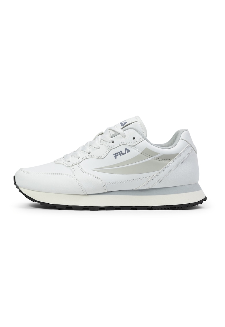 Pantofi sport wedge din piele ecologica Hypert - Alb/Gri deschis