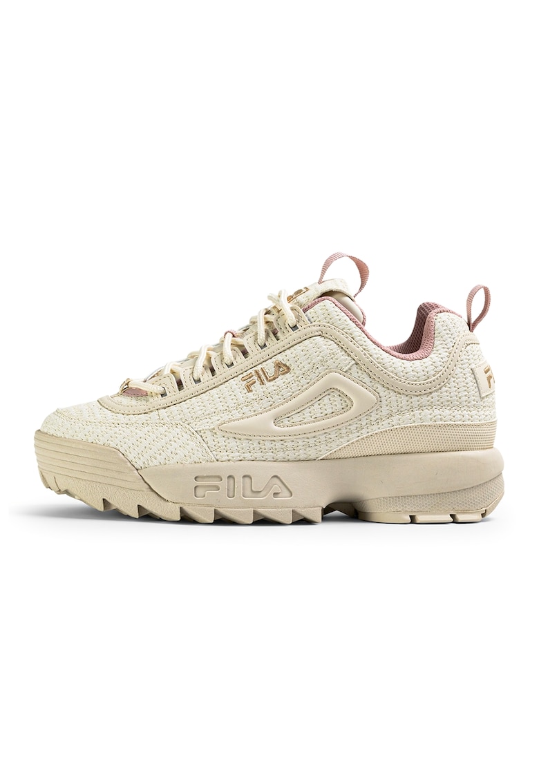 Pantofi sport din piele ecologica Disruptor - Crem - Fila - imagine 1