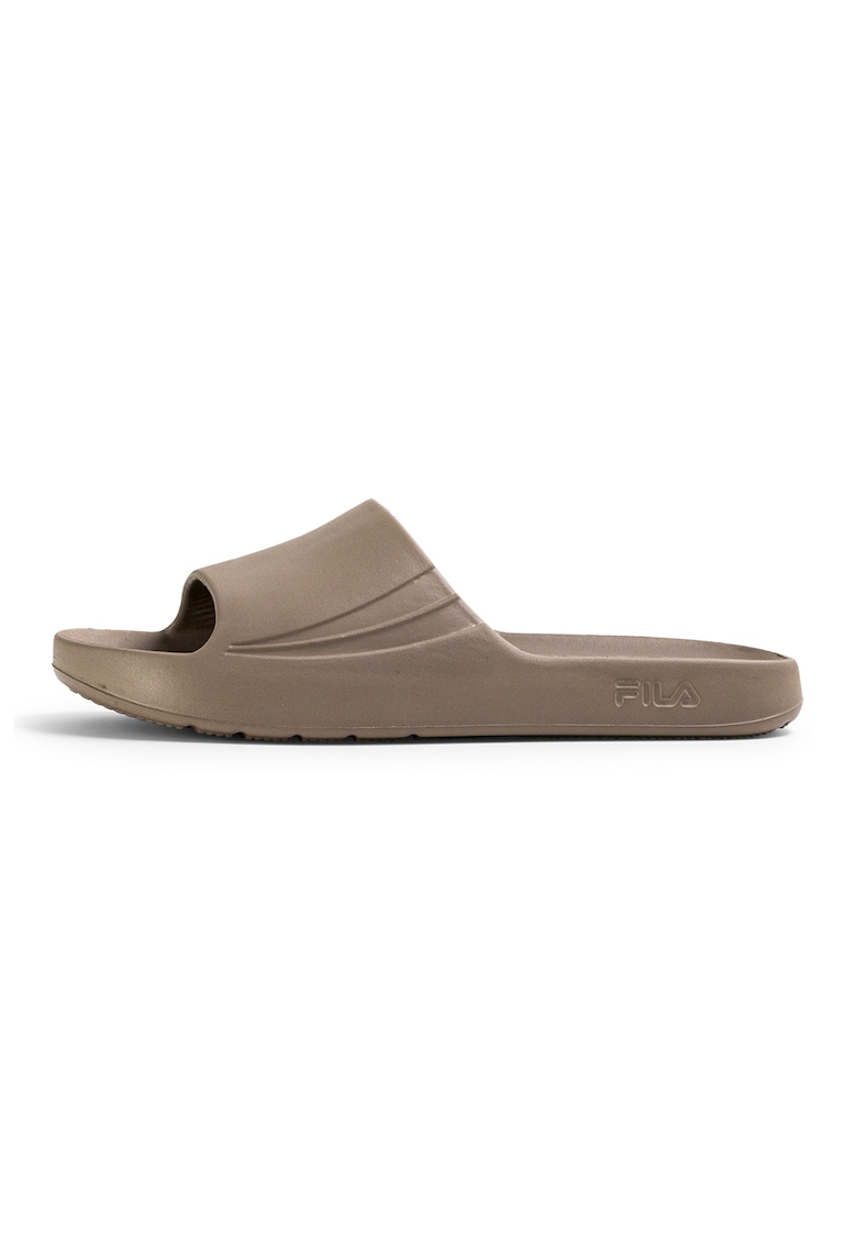 Papuci cu logo Off-Crt - Maro taupe