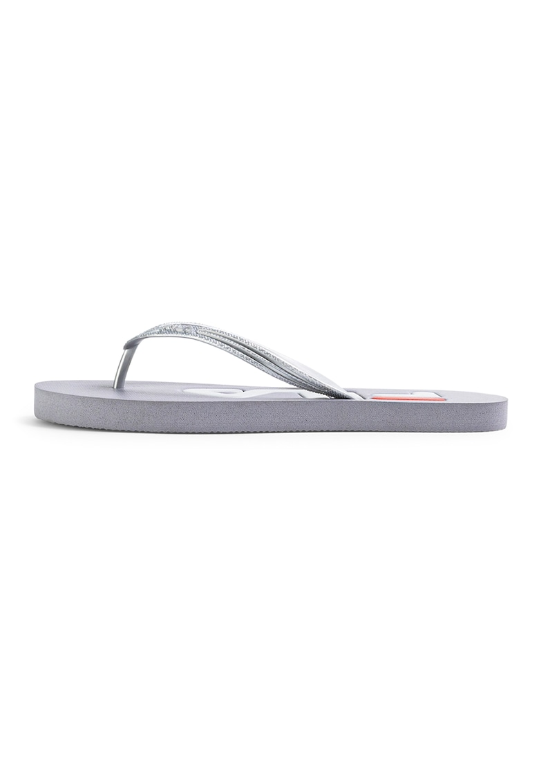 Papuci flip-flop Troyia - Gri deschis