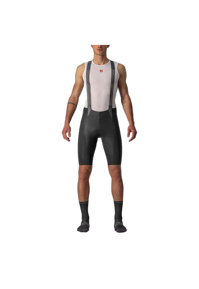 Pantaloni scurti ciclism cu bretele barbati Free Aero RC SS 2024 - Negru