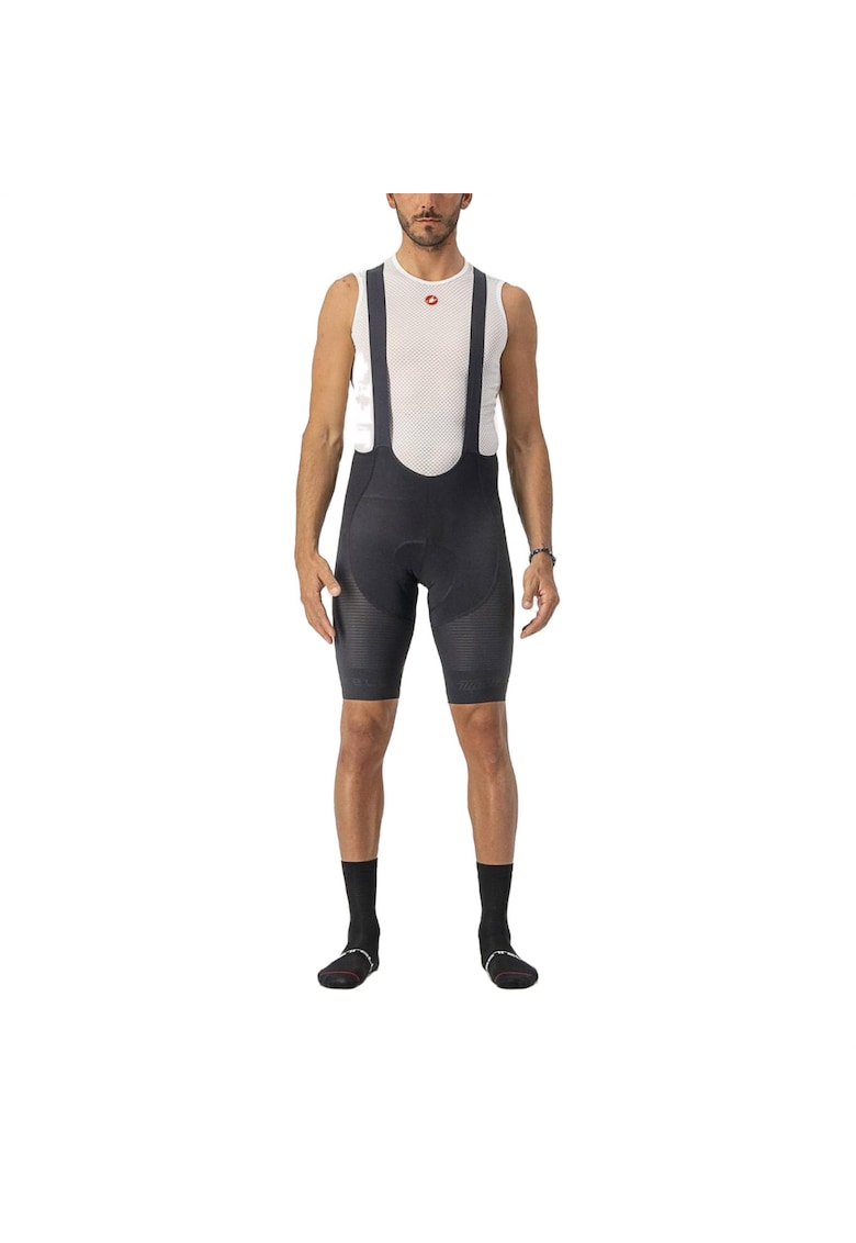 Pantaloni scurti ciclism cu bretele barbati Superleggera - Negru