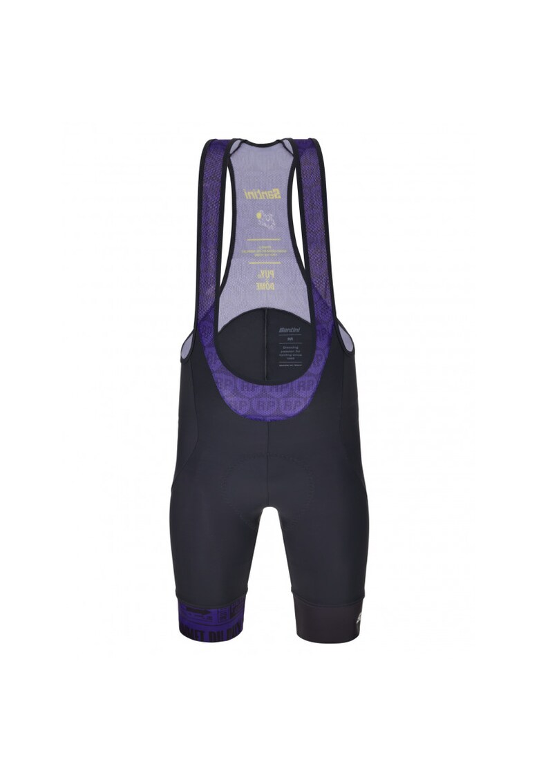 Pantaloni scurti ciclism cu bretele barbati Puy de Dome