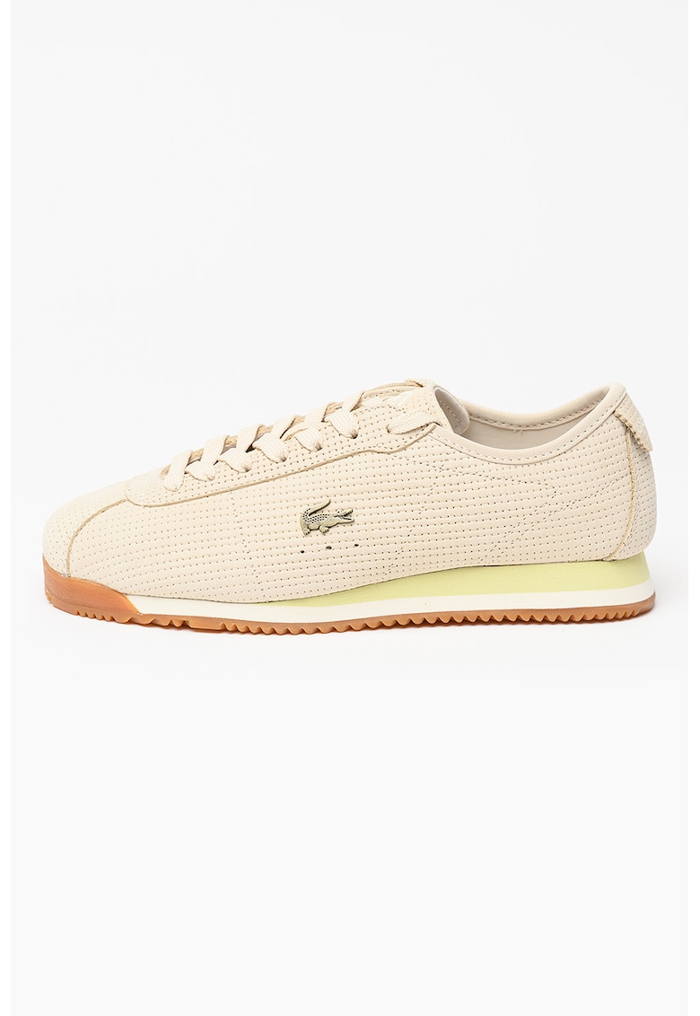 Pantofi sport low-cut de piele Club - Bej - Lacoste - imagine 1