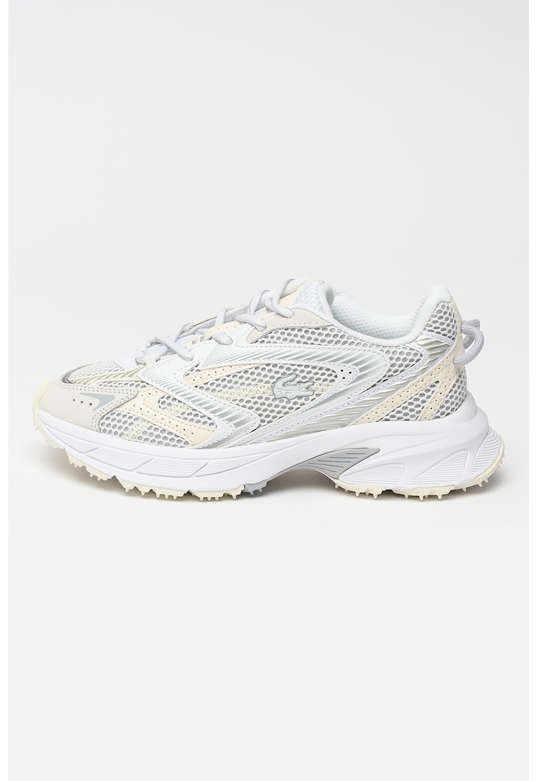 Pantofi sport cu insertii de plasa Neo Shot - Alb murdar/Crem